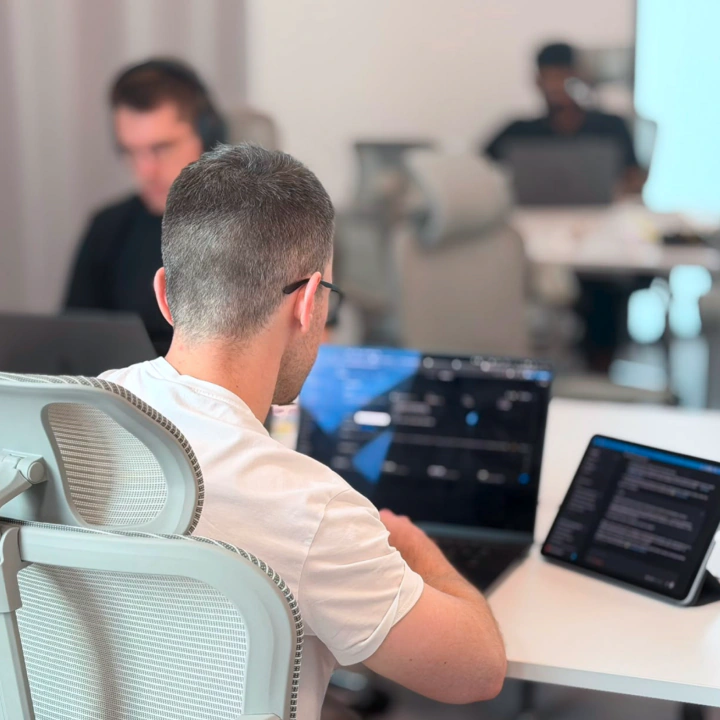Members working on the coworking floor